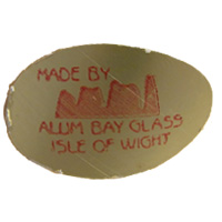 English glass foil label