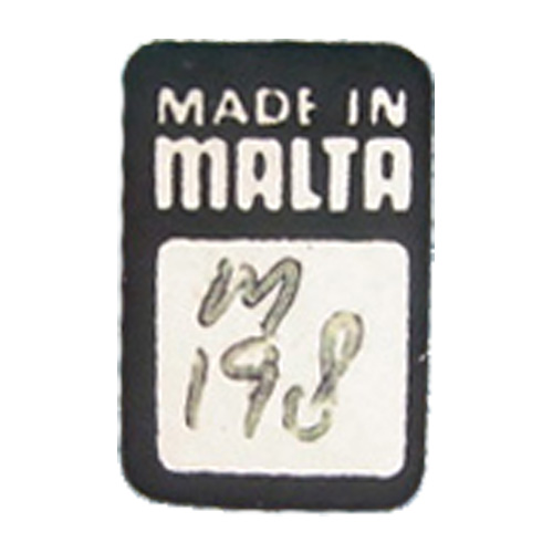 Mdina glass paper pattern label