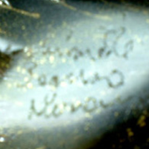 Archimede Seguso Murano signature.