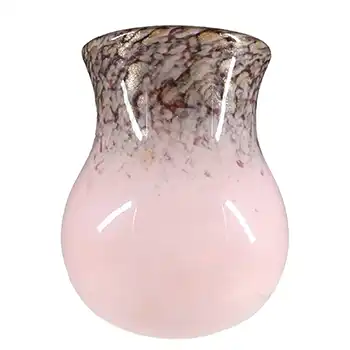 Monart SA.IX Pink Copper Aventurine Vintage Glass Vase (image for) Monart SA.IX Pink Copper Aventurine Vintage Glass Vase