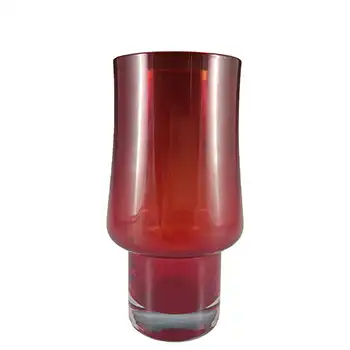 Riihimaki / Riihimaen Lasi Oy Finnish Red Glass Vase (image for) Riihimaki / Riihimaen Lasi Oy Finnish Red Glass Vase