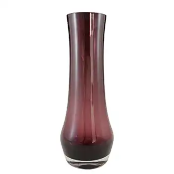 Riihimaki / Riihimaen Lasi Oy Finnish Purple Glass Vase (image for) Riihimaki / Riihimaen Lasi Oy Finnish Purple Glass Vase