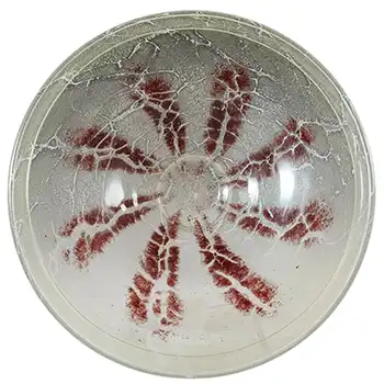 WMF Ikora 1930's Art Deco German Green Glass Bowl (image for) WMF Ikora 1930's Art Deco German Green Glass Bowl