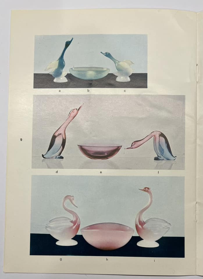 Archimede Seguso Murano Glass 1965 Catalogue Page 9 Glass Encyclopaedia