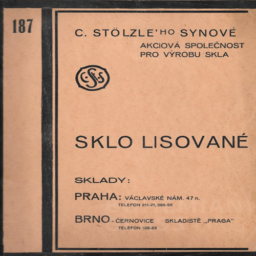 Stolzle 1930's Catalogue