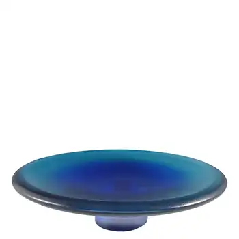 SIGNED Kosta Boda #77916 Goran Warff Swedish Blue Glass Large Bowl (image for) SIGNED Kosta Boda #77916 Goran Warff Swedish Blue Glass Large Bowl