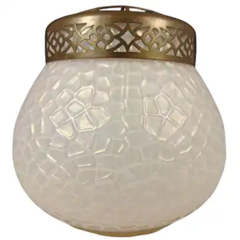 Kralik Art Nouveau Iridescent Mother-of-Pearl Glass Martelé Posy Vase (image for) Kralik Art Nouveau Iridescent Mother-of-Pearl Glass Martelé Posy Vase