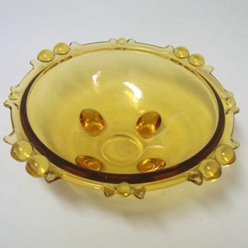 (image for) Sowerby #2644 Art Deco 1930's Amber Glass Bowl/Dish