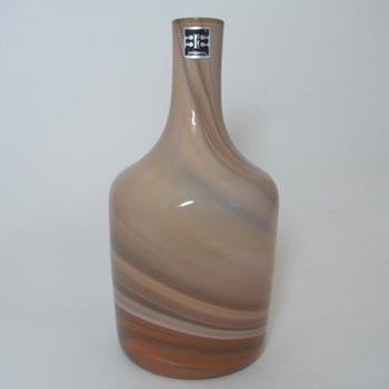 (image for) Elme Scandinavian Brown Glass 'Sandstorm' Vase Labelled