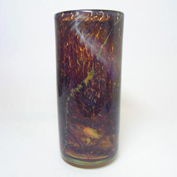 (image for) Mdina 'Tortoiseshell' Maltese Brown Glass Vase - Signed