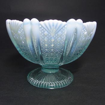 (image for) Davidson 1900's Blue Pearline Glass 'Richelieu' Bowl