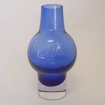 (image for) Riihimaki #1371 Riihimaen Lasi Oy Blue Glass Vase