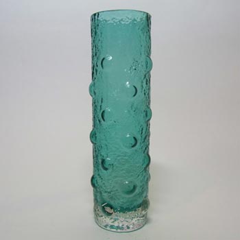 (image for) Riihimaki #1462 Riihimaen Tamara Aladin Turquoise Textured Glass Vase