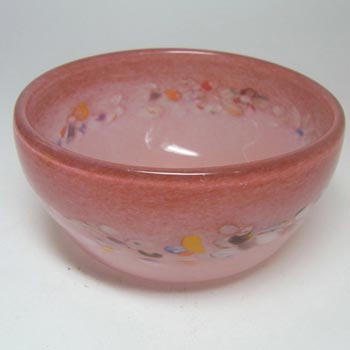 (image for) Vasart or Strathearn Pink Mottled Glass Bowl B012