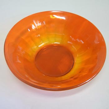 (image for) Davidson #732 1930's Art Deco Orange Cloud Glass Bowl