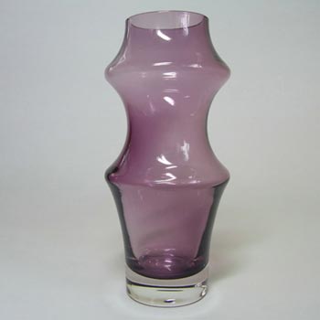 (image for) Dartington Hooped Purple Cased Glass Vase