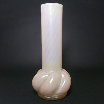 (image for) Kralik Art Nouveau 1900's Iridescent Mother-of-Pearl Glass Vase