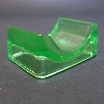 (image for) Lillicraps / Wood Bros Uranium Green Glass Patented Razor Hone