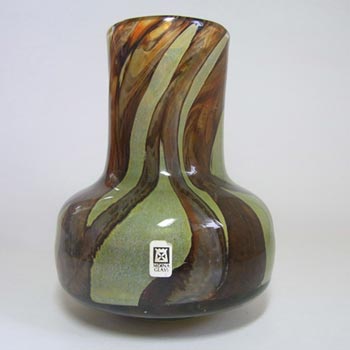 (image for) Mdina 'Earthtones' Maltese Sandy Glass Vase - Signed & Labelled