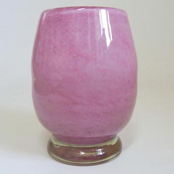 (image for) Nazeing British 1950's Clouded Pink Bubble Glass Vase