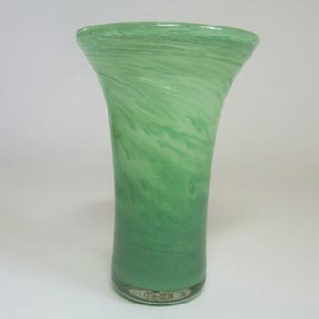 (image for) Nazeing 1950's British Clouded Green Bubble Glass Vase