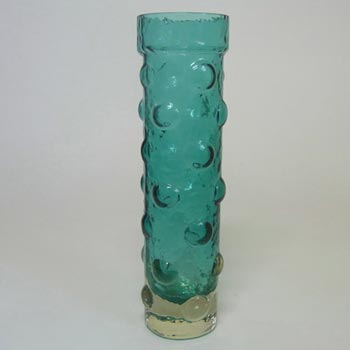 (image for) Riihimaki #1462 Riihimaen Tamara Aladin Turquoise Textured Glass Vase
