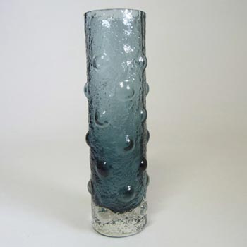 (image for) Riihimaki #1462 Riihimaen Tamara Aladin Blue Textured Glass Vase