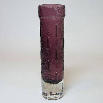 (image for) Riihimaki #1461 Riihimaen Tamara Aladin Purple Textured Glass Vase