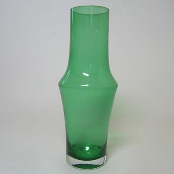 (image for) Riihimaki #1376 Riihimaen Lasi Oy Green Glass Vase