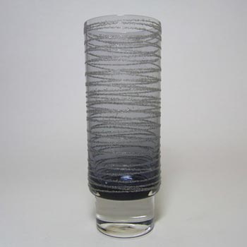 Sea Glasbruk 1970's Swedish Smoky Glass Vase - Rune Strand