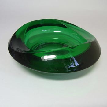 Sklo Union Rosice Green Glass Bowl - Rudolf Jurnikl