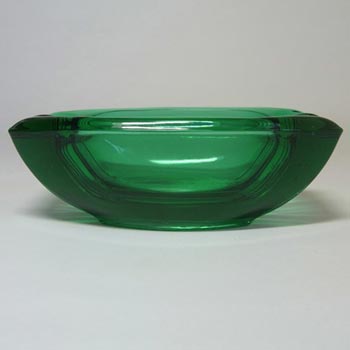 (image for) Sklo Union Rosice Green Glass Bowl - Václav Hanuš #5116