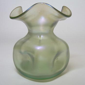 (image for) Loetz / Lötz Art Nouveau Green Glass Olympia Glatt Vase