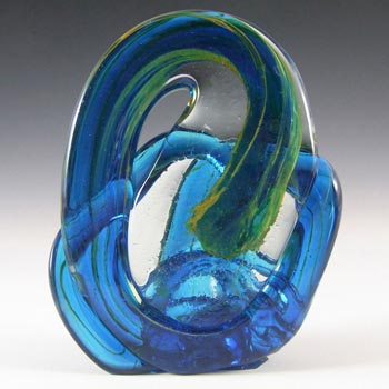 (image for) Mdina 'Blue Summer' Maltese Glass Knot Sculpture