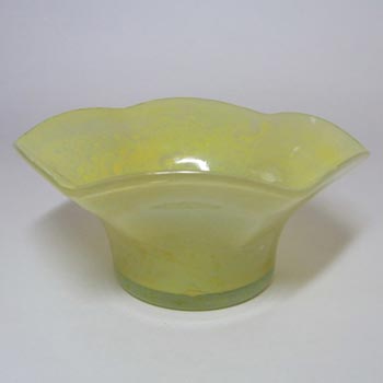 (image for) Nazeing? Clouded Mottled Yellow Bubble Glass Bowl