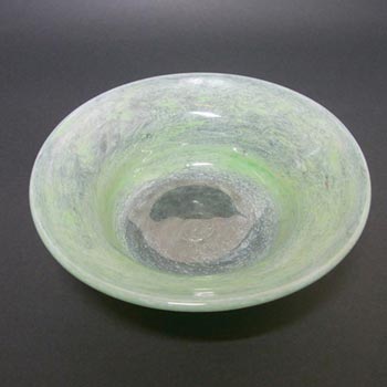 (image for) Nazeing 1950's Clouded Green Bubble Glass Bowl