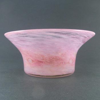 (image for) Nazeing Large Clouded Mottled Pink Bubble Glass Bowl 84/1