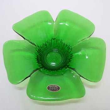 (image for) Nazeing British Green Glass 'Wild Rose' Bowl - Labelled