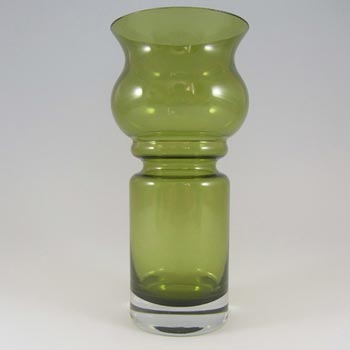 (image for) Riihimaki #1513 Riihimaen Green Glass 'Tulppaani' Vase