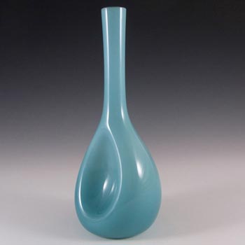 (image for) Elme Scandinavian Blue Cased Glass Vase by Gunnar Ander