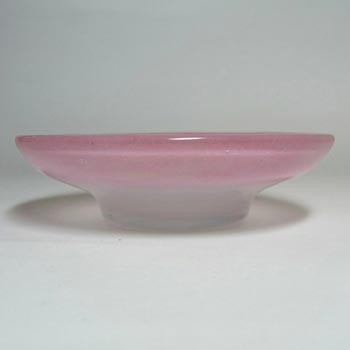 (image for) Vasart Signed Scottish Pink Mottled Glass Bowl B002