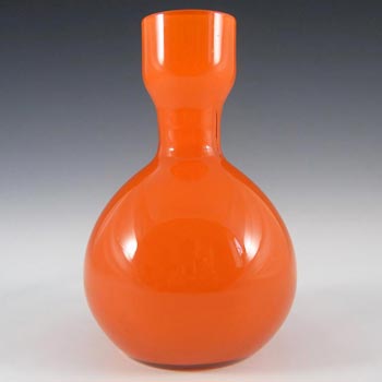 (image for) Elme 1970's Swedish/Scandinavian Orange Cased Glass Vase