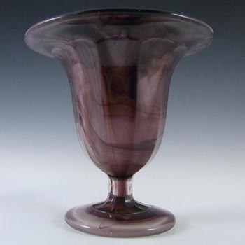 (image for) Davidson #293 British Art Deco Purple Cloud Glass Vase