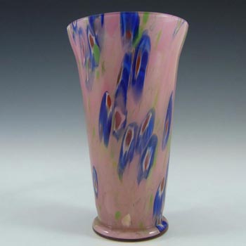 (image for) Kralik Czech Art Deco Millefiori Murrine Canes Glass Vase