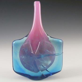 Mdina Maltese Glass 'Fish' / 'Axe Head' Vase - Signed