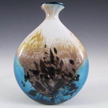 (image for) Mdina 'Seascape' Maltese Glass Vase - Signed + Labelled