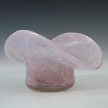 (image for) Nazeing? Clouded Mottled Pink Bubble Glass Posy Vase/Bowl