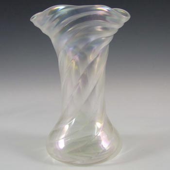 (image for) John Walsh Victorian Art Nouveau Iridescent Glass Vase