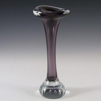 (image for) Swedish Aseda Purple Glass Jack In The Pulpit/Bone Vase