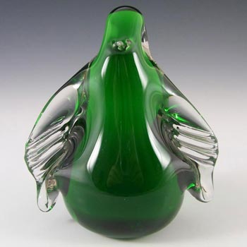 Wedgwood Green Glass Penguin Paperweight RSW72 - Marked